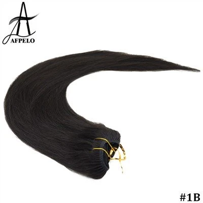 Clip in Human Hair Extensions dla czarnych włosów